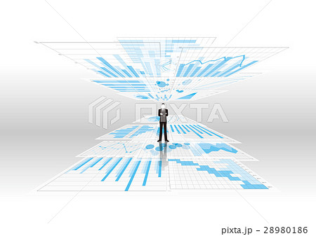 グラフとビジネスマン 28980186