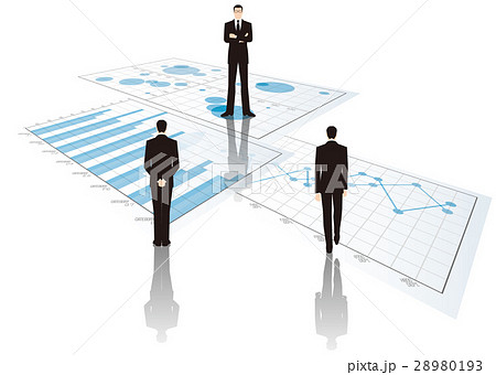 グラフとビジネスマン グラフとビジネスマン 28980193