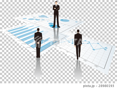 グラフとビジネスマン グラフとビジネスマン 28980193