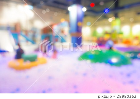 Abstract blur Modern playground in shopping center . 28980362