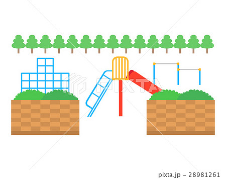 公園のイラストのイラスト素材