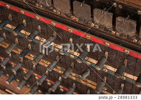 Antique vintage telephone switch board. 28981333