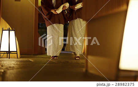 旅行を楽しむ外国人女性と日本人女性 28982375