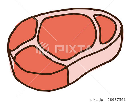 お肉のイラストのイラスト素材 28987561 Pixta