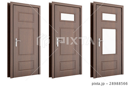 wooden door isolated on white background wooden door isolated on white background 28988566
