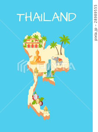 Thailand Island Isolated on Azure Background. Thailand Island Isolated on Azure Background. 28989555