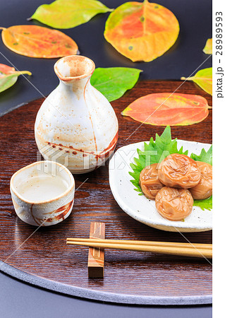 日本酒と梅干 28989593