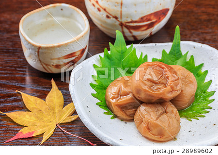 日本酒と梅干 28989602