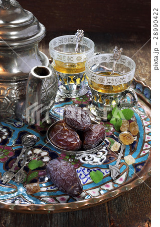 Ripe dates and green tea Ripe dates and green tea 28990422