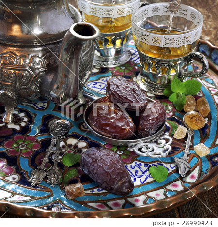 Ripe dates and green tea 28990423