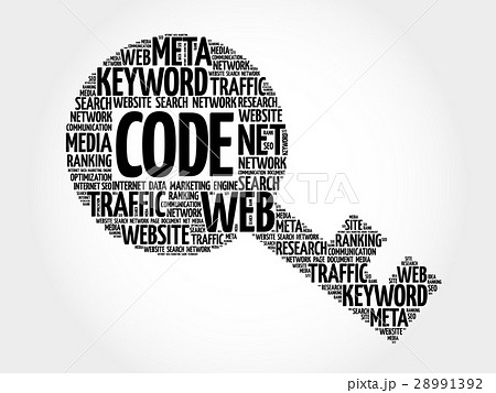 Code Key word cloudのイラスト素材 [28991392] - PIXTA