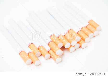 cigarette on white background 28992451