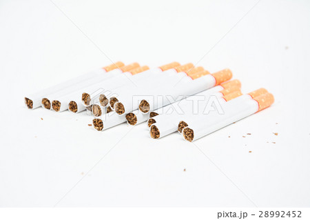 cigarette on white background 28992452