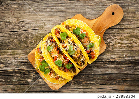 Mexican tacos with beef Mexican tacos with beef 28993304