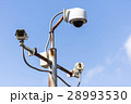 CCTV camera security with blue sky background. 28993530