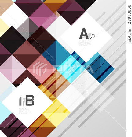 Modern geometrical square banner, minimalistic 28993999