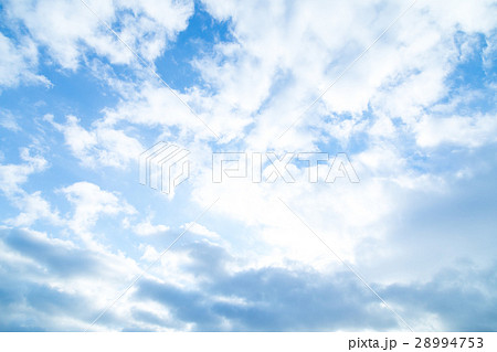 空 雲 青い空 白い雲 合成用背景素材 写真素材の写真素材