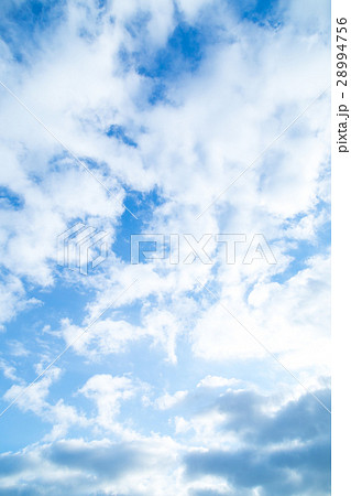 空 雲 青い空 白い雲 合成用背景素材 写真素材の写真素材