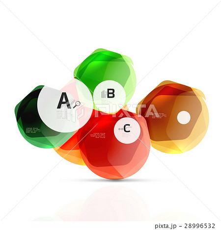 Glass glossy shiny hexagon web elements Glass glossy shiny hexagon web elements 28996532