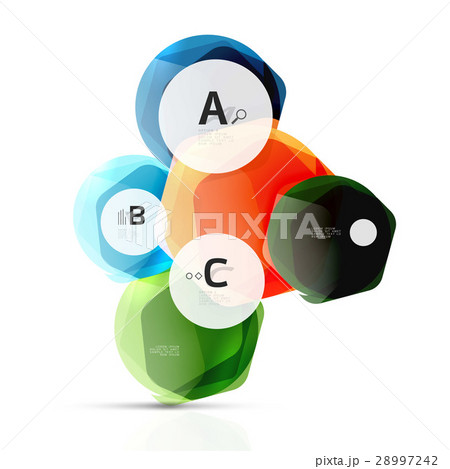 Abstract geometrical hexagon banner 28997242