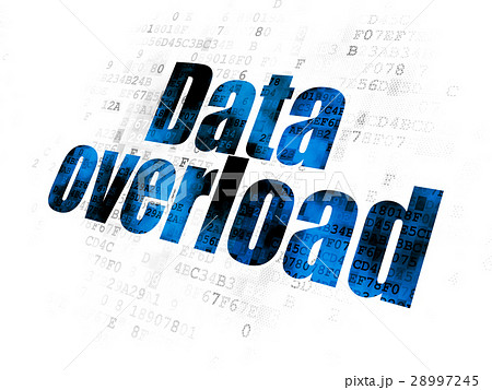 Information concept: Data Overload on Digital 28997245