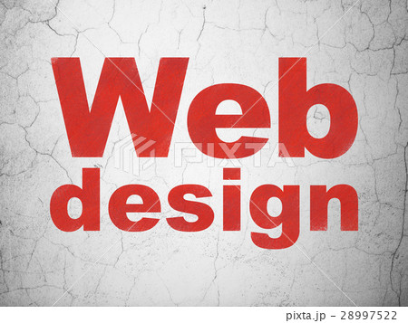 Web design concept: Web Design on wall background 28997522