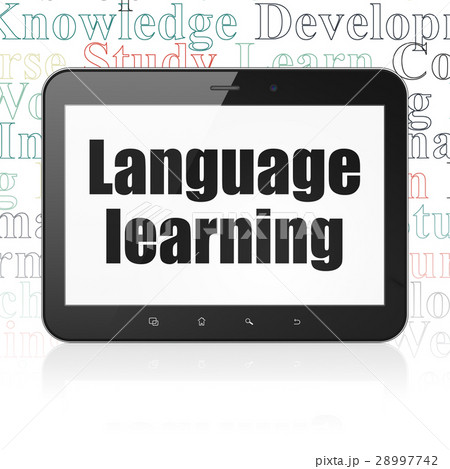 Studying concept: Tablet Computer with Language Studying concept: Tablet Computer with Language 28997742