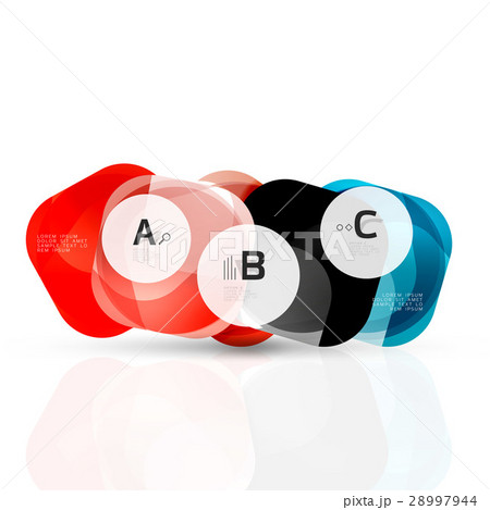 Squares on white with sample text 28997944