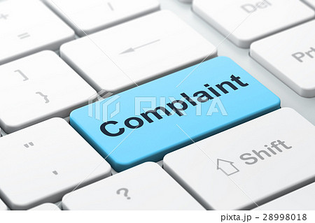 Law concept: Complaint on computer keyboard 28998018