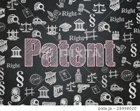 Law concept: Patent on School board background 28998020