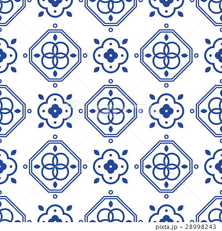 Blue and white portugeese mediterranean seamless Blue and white portugeese mediterranean seamless 28998243