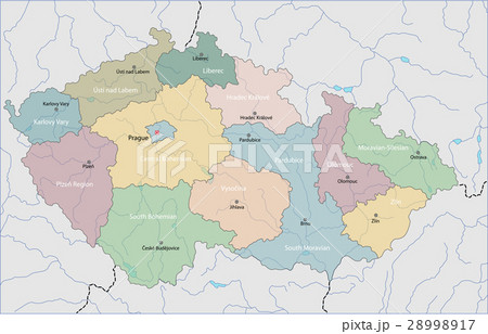 Map of Czech Republic 28998917