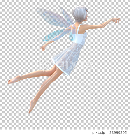 ポーズする　妖精　フェアリー　3DCGイラスト素材 28999295