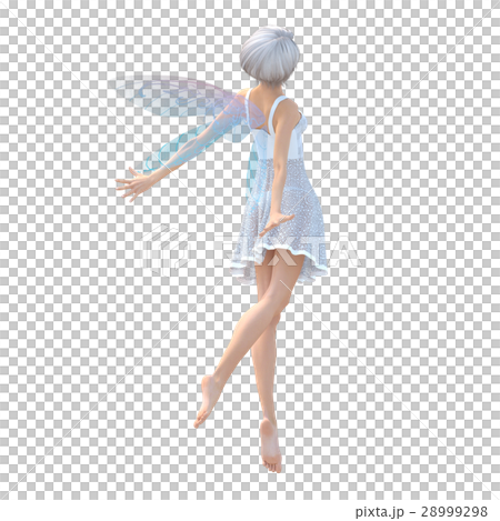ポーズする 妖精 フェアリー 3DCGイラスト素材 ポーズする 妖精 フェアリー 3DCGイラスト素材 28999298