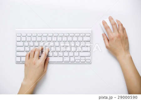 Hands typing Close-Up Hands typing Close-Up 29000590