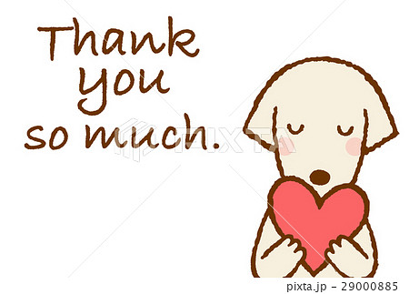 ハートを持つ犬のカード ハートを持つ犬のカード 29000885