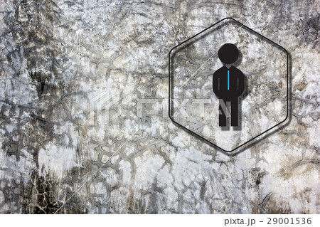 restroom sign on concrete texture restroom sign on concrete texture 29001536