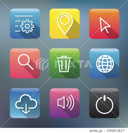 Icon Collection Vector Application Content Icon Collection Vector Application Content 29001827