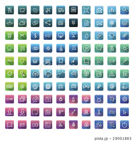 Icon Collection Vector Application Content 29001863
