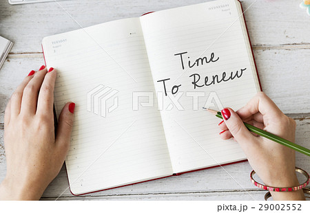 Time to Renew Try Again Restart Motivation Never Give Up Concept 29002552