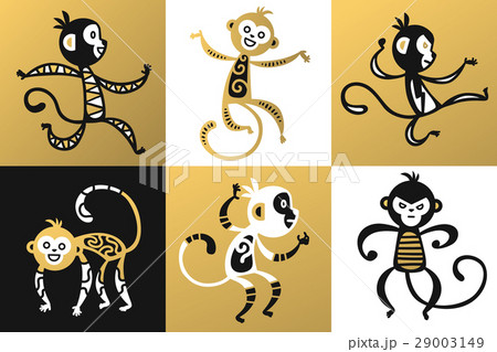 monkey vector illustration chinese style monkey vector illustration chinese style 29003149