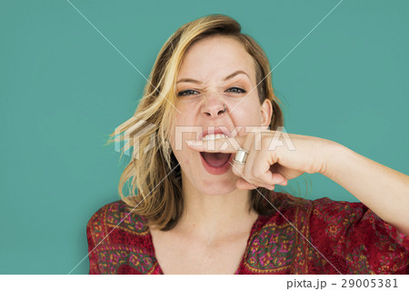 Woman Scream Shouting Furious Portrait Concept 29005381