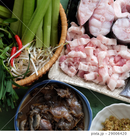 Vietnamese food for daily meal, mam kho 29006420