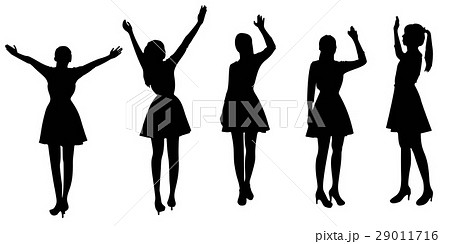 silhouette of woman 29011716