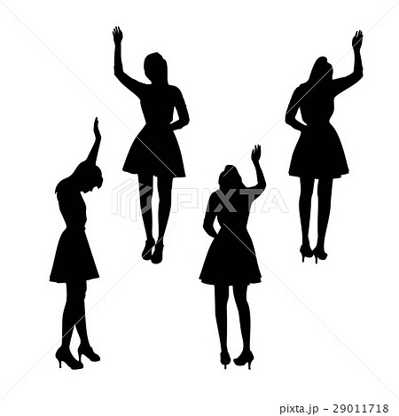 silhouette of woman silhouette of woman 29011718