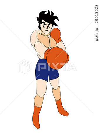 ストレートを打つボクサー 29015628