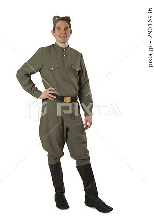 Soviet soldier over white 29016936