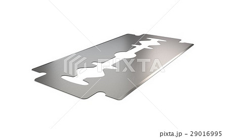 Razor Blade Angle Vew 3d Illustrationのイラスト素材