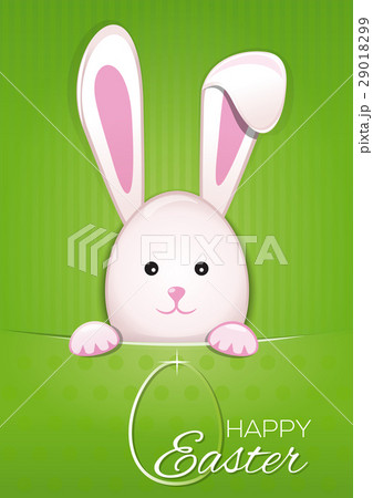 Easter Bunny on a green vintage background Easter Bunny on a green vintage background 29018299