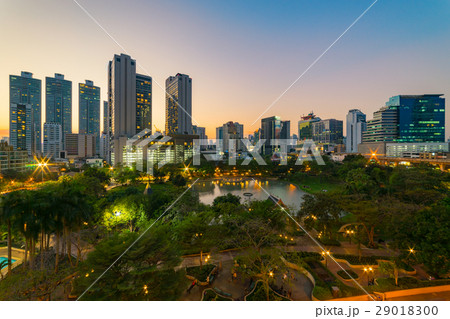 Sunset scence of Bangkok Panorama 29018300